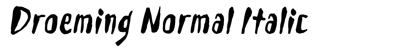 Droeming Normal Italic